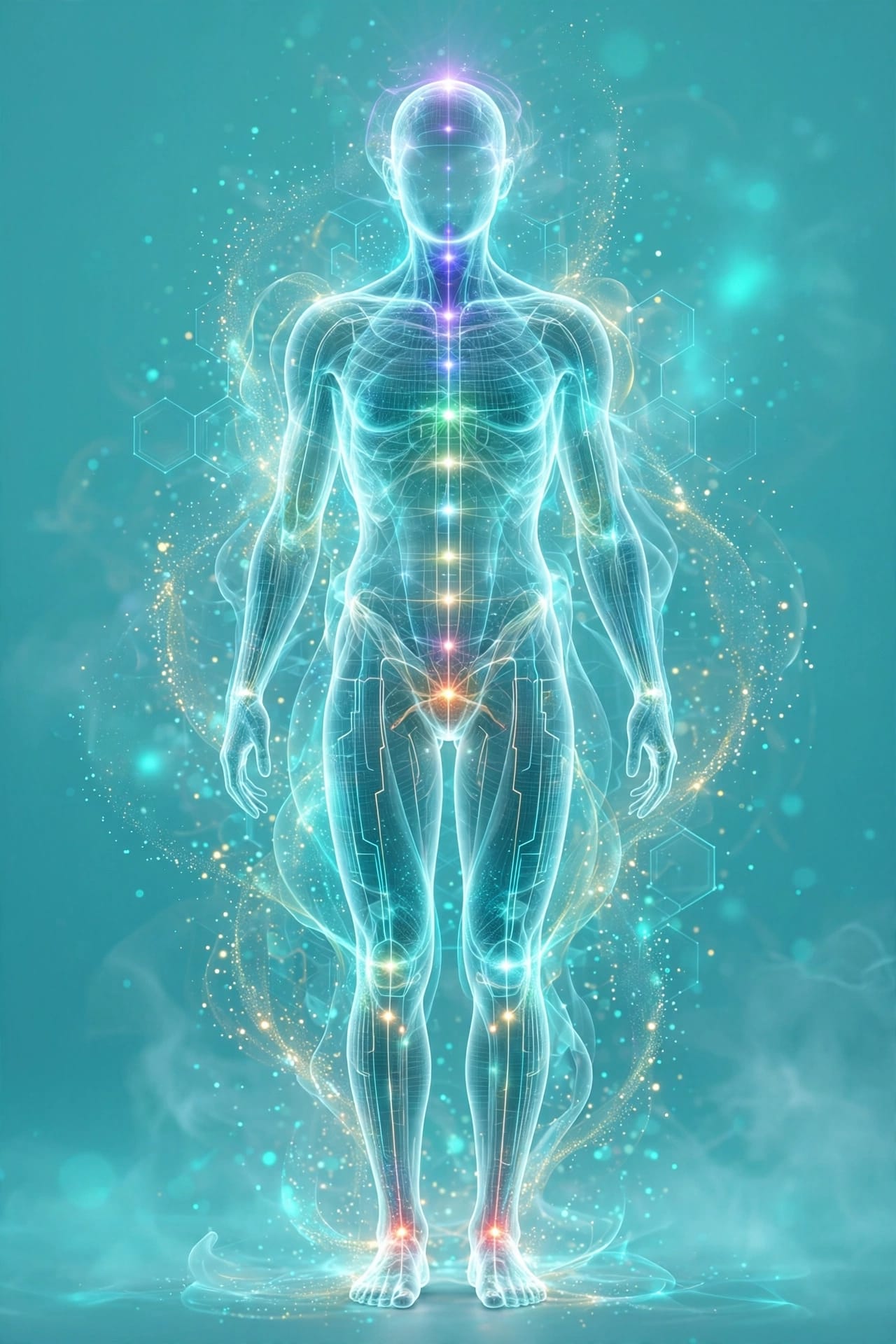 I sette chakra lungo il corpo