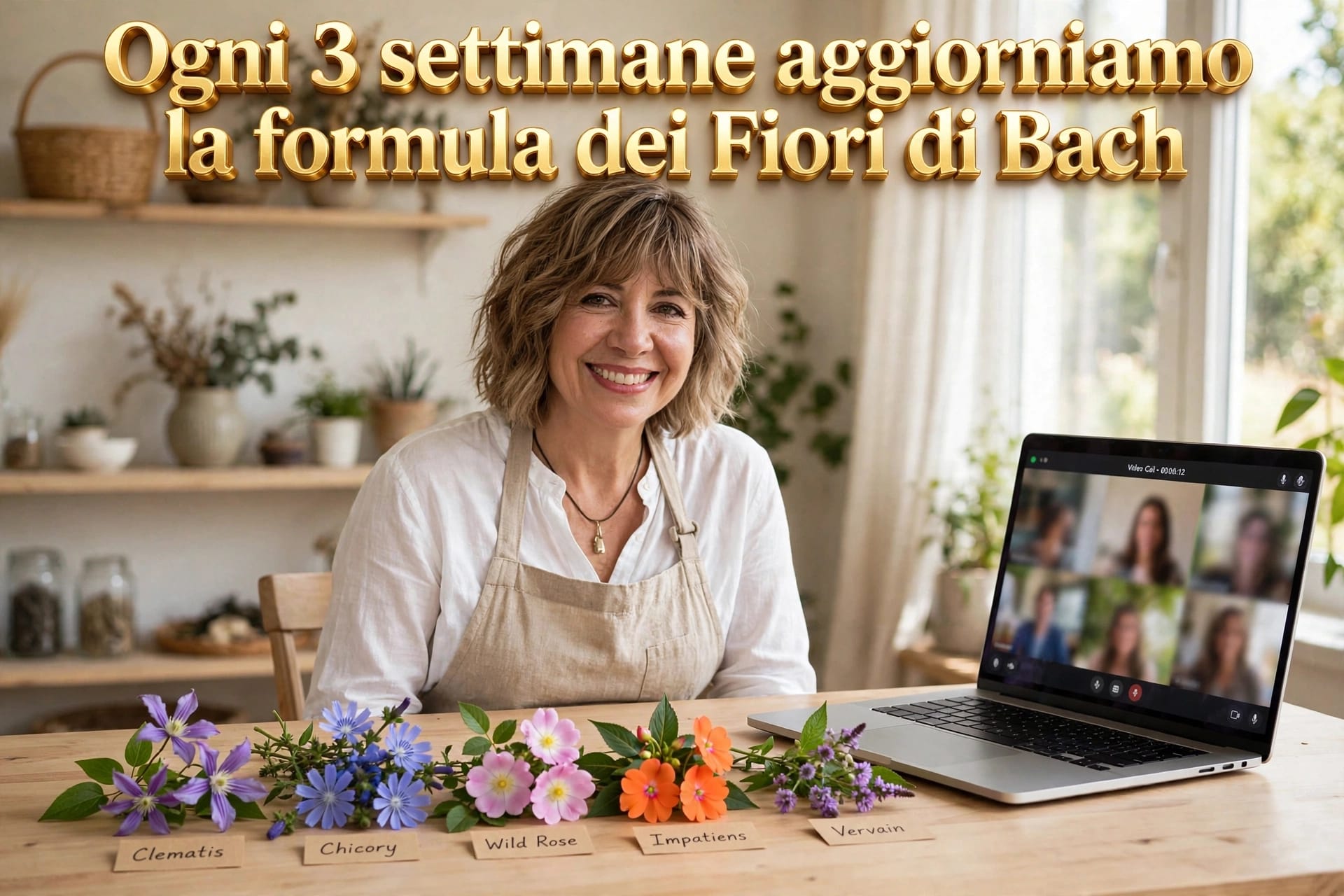 Ogni tre settimane aggiorniamo la formula dei Fiori di Bach