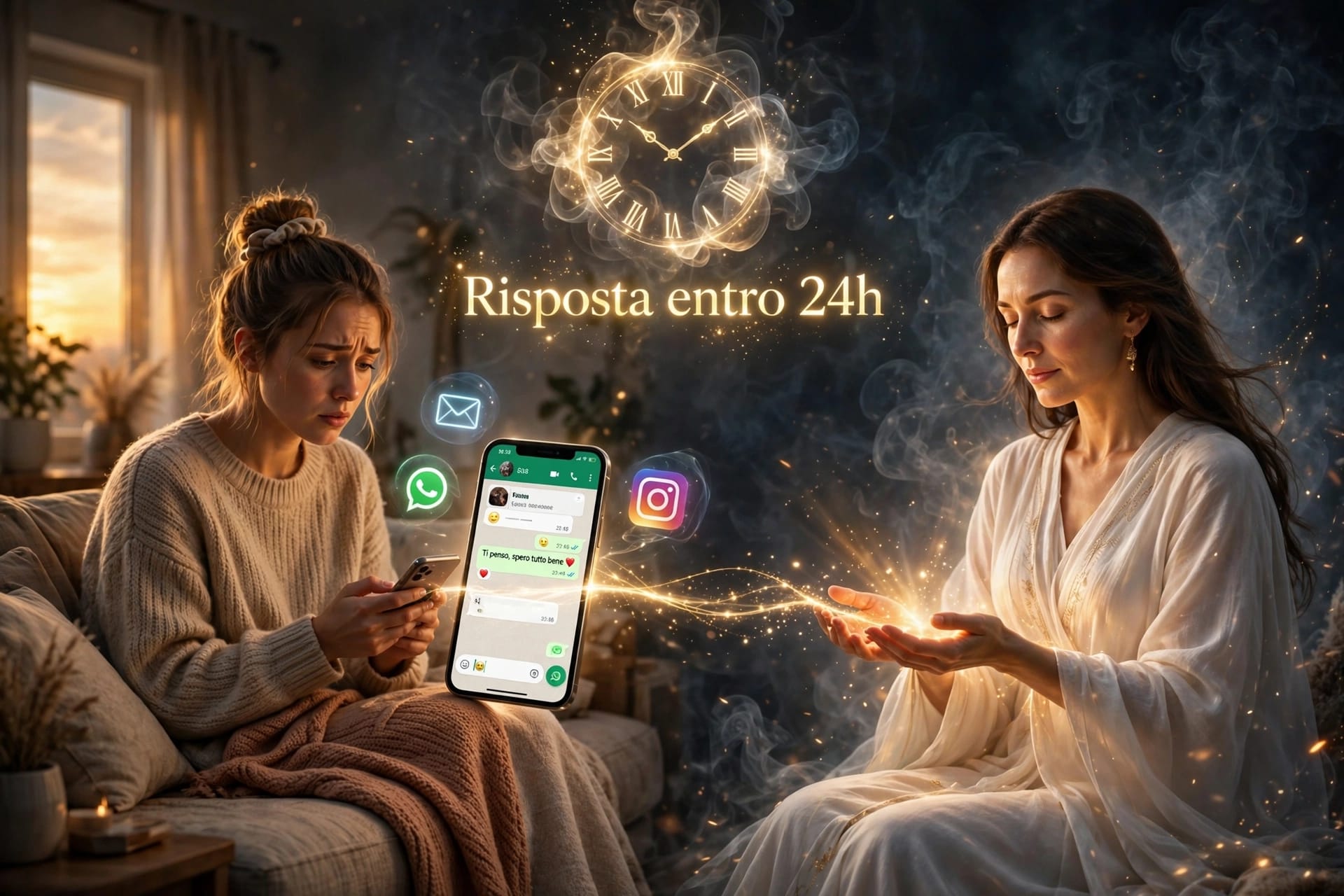 Risposta entro 24 ore: messaggi su WhatsApp, email e social